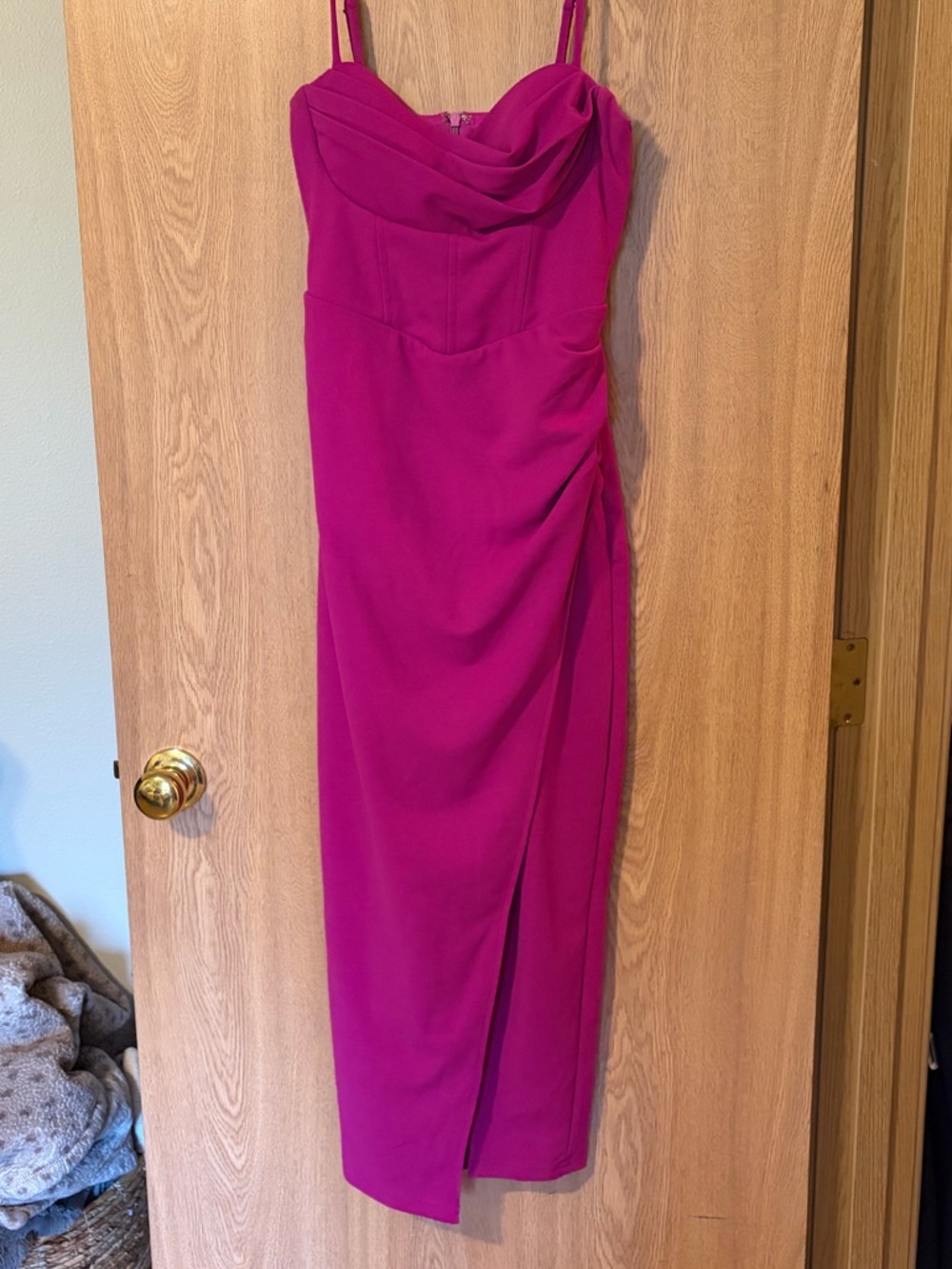 Lulus Fuchsia Spaghetti-Strap Midi Dress